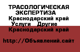 ТРАСОЛОГИЧЕСКАЯ ЭКСПЕРТИЗА. - Краснодарский край Услуги » Другие   . Краснодарский край